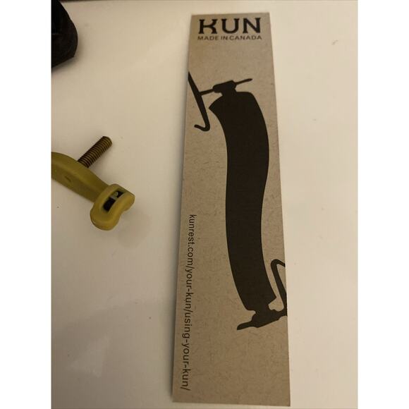 Kun Violin Shoulder Rest, Coussin Mini Original, 1/4-1/8, Black, New - Picture 4 of 9